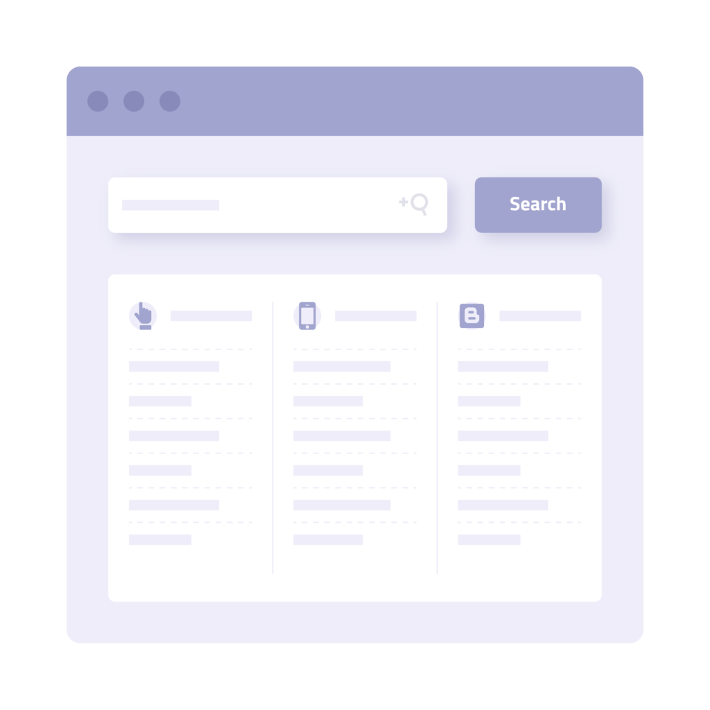Design & Search UI