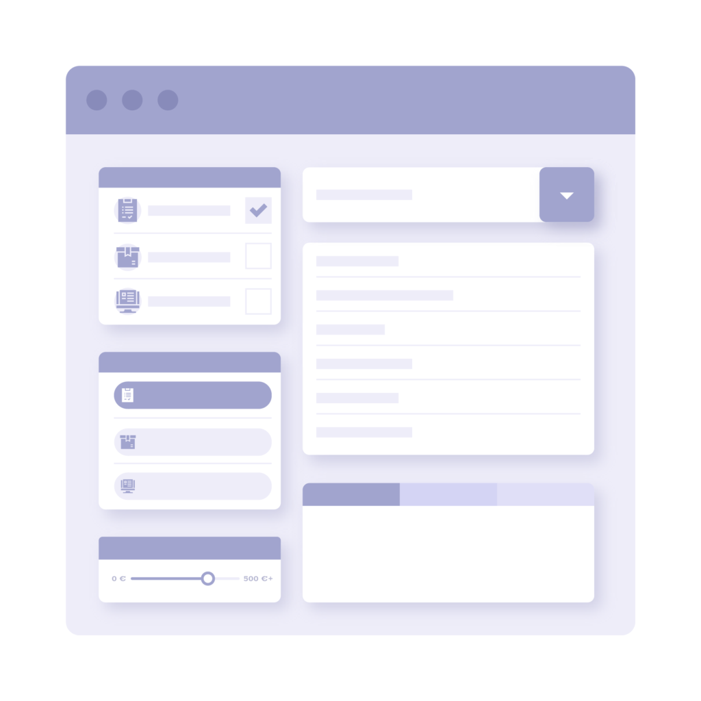 Design & Search UI