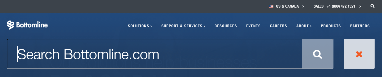 bottomline.com search bar
