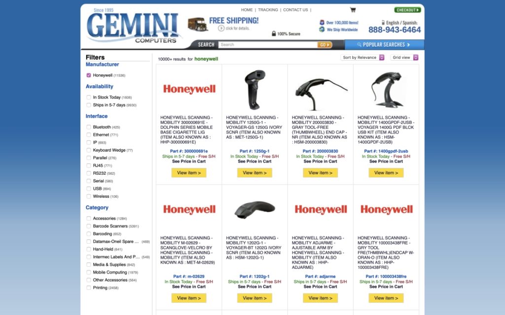 Gemini Computers Search