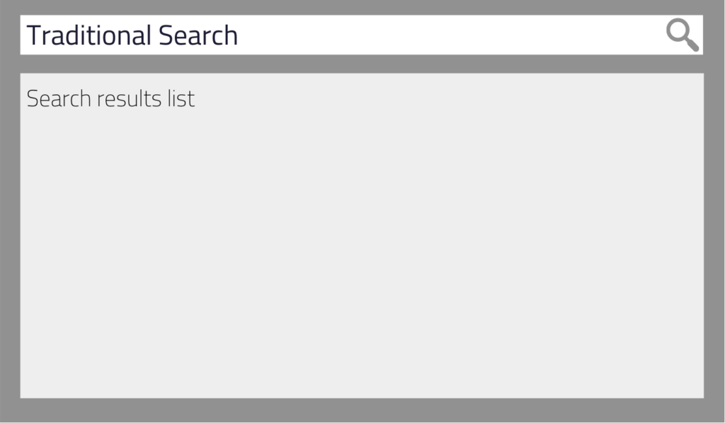 Traditional Search UI