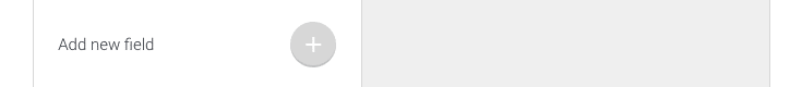 Picture of the Custom fields boost editor's add a new field button.