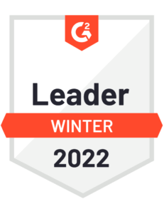 G2 badge Winter 2022 Leader 