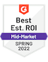 mid market best Est. ROI. spring 2022