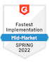 Mid market fastest implementation