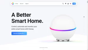 The search bar is sleekly and seamlessly integrated in to the HOMEY website design