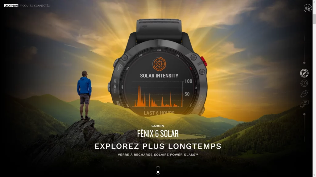 The Garmin Fēnix 6 one-page mini site