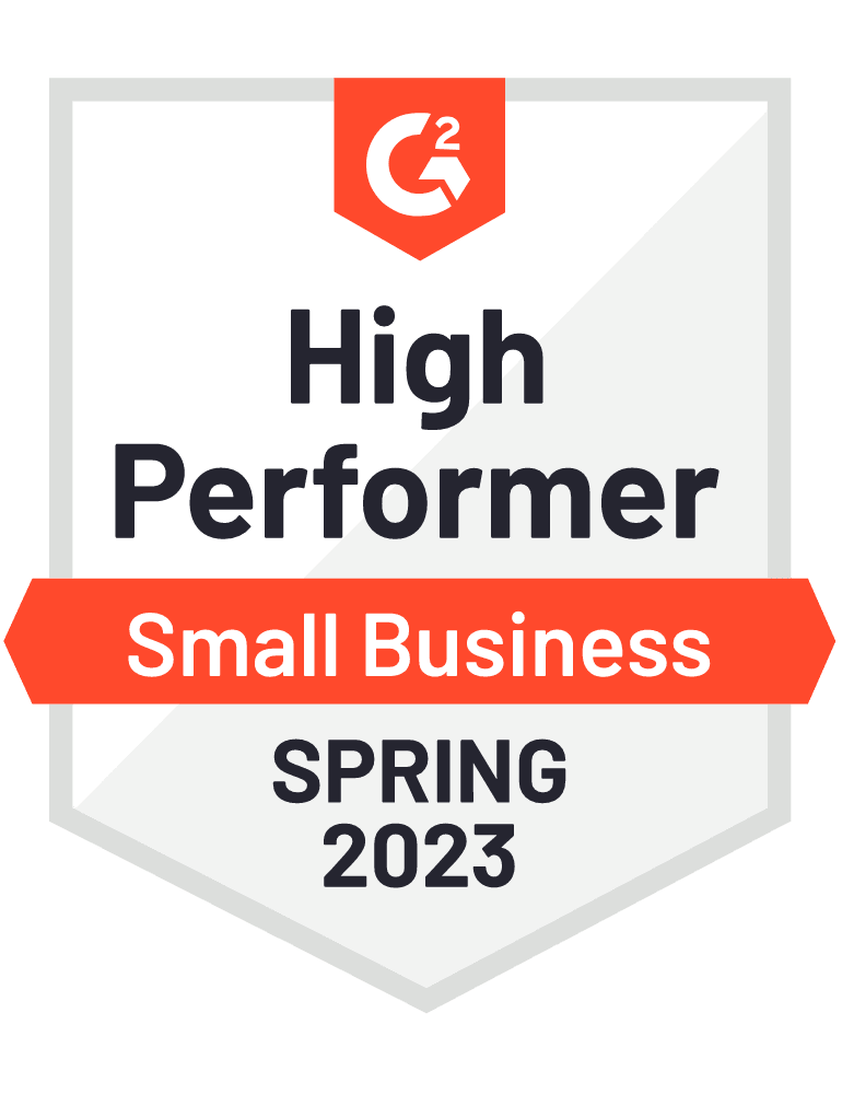 G2 Small Business High Performer Spring 2023