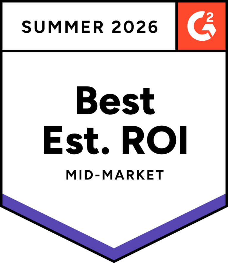G2 Best Est. ROI Mid-Market Summer 2026